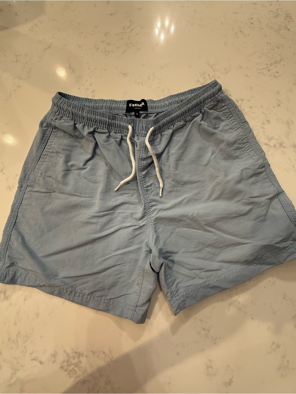 RSQ Tilly’s Light Blue Men's Drawstring Shorts size Medium